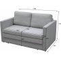 2-seters sovesofa Mind - 139 cm - grå 2-seters sovesofa Mind - 139 cm - grå
