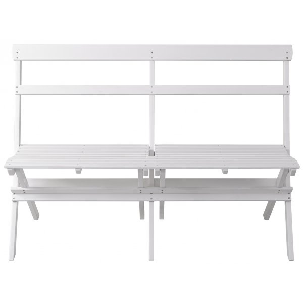 Knohult utesofa | hagebenk - Hvit