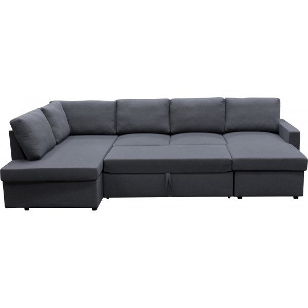 Sovesofa U-modell m�rkegr� - T�rn�