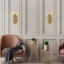 Vegglampe i gullfinish - Munnspill