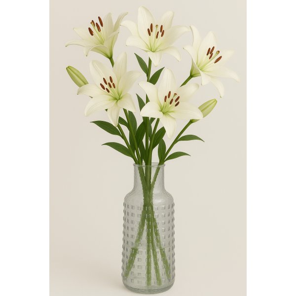 Glassblomstervase 30 cm høy Glassblomstervase 30 cm høy