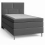 Seng 90x200 cm - Gr� fl�yel - Hilton Deluxe