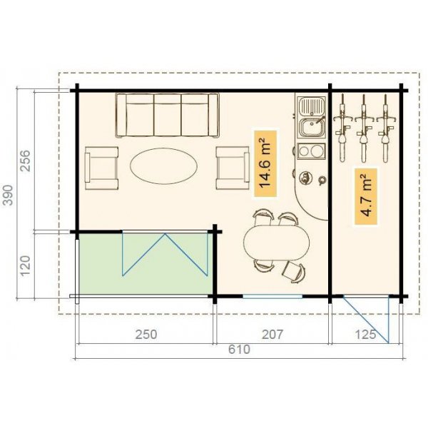 Anneks Ekaren B - 24,9 m�