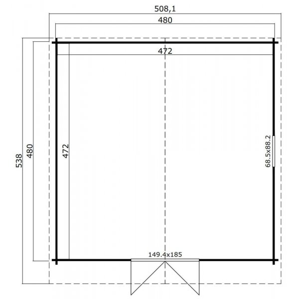 Anneks/ Hytte Otto B - 23 m² Anneks/ Hytte Otto B - 23 m²