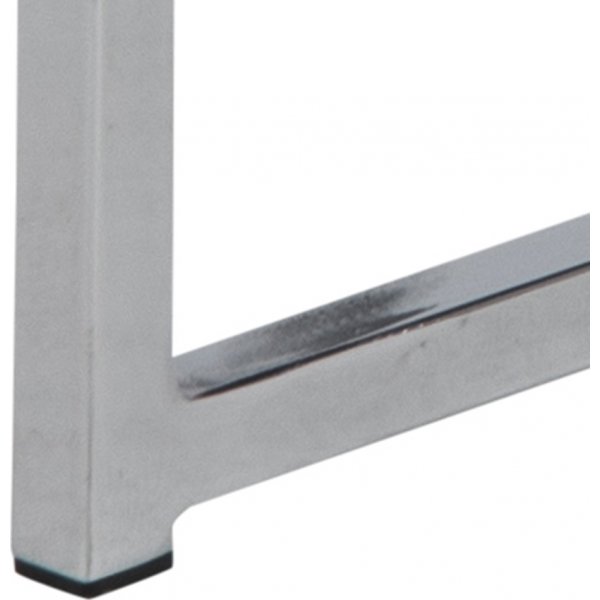 Kryssbord 50 cm - Krom/svart