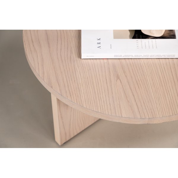 Melker salongbord Ø85 cm- Whitewash Melker salongbord Ø85 cm- Whitewash