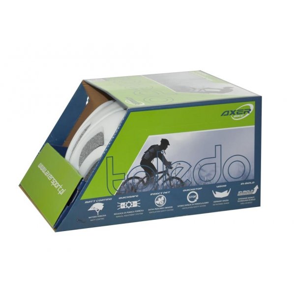 Toledo hvit sykkelhjelm