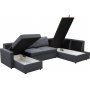 Sovesofa U-modell m�rkegr� - T�rn�