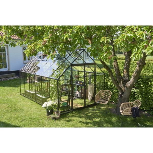 Drivhus Qube 9,9 m - Sort