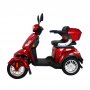 Tur-scooter med 4 hjul - svart & rd 1000W