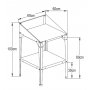 Drivhusbord i stl - 60x60 cm