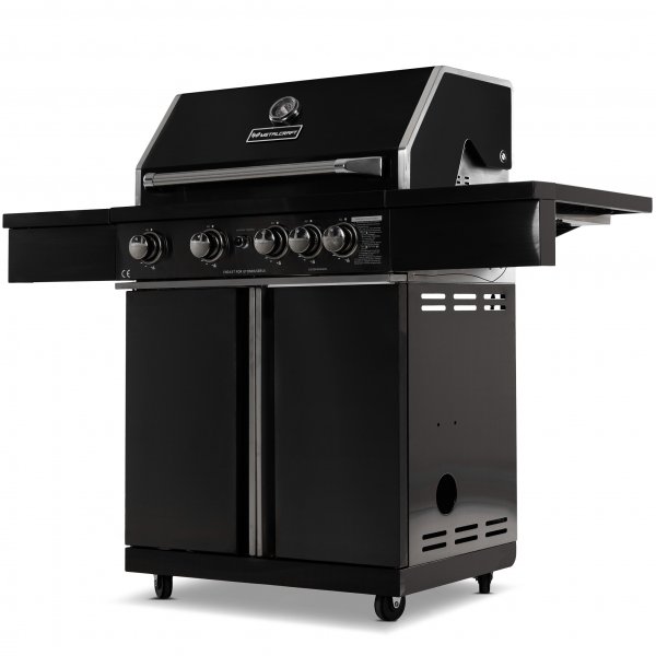 Gassgrill i rustfritt stl | Varmluftsfunksjon | Premium | Nashville Blackline