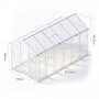 Drivhus Harmony 6,6 m² aluminium polykarbonat Gardeney Drivhus Harmony 6,6 m² aluminium polykarbonat Gardeney