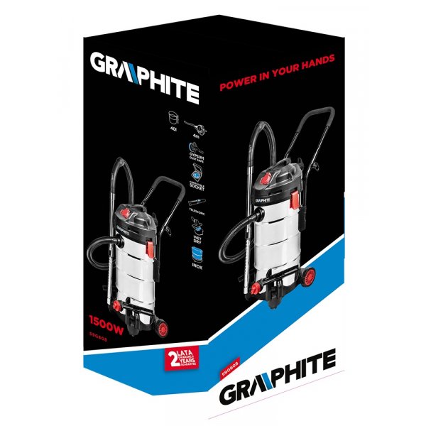 Grovstøvsugere, 1500 W, 40 liter Grovstøvsugere, 1500 W, 40 liter