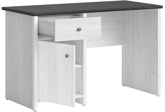 Salvador skrivebord 120 cm - Hvit/svart