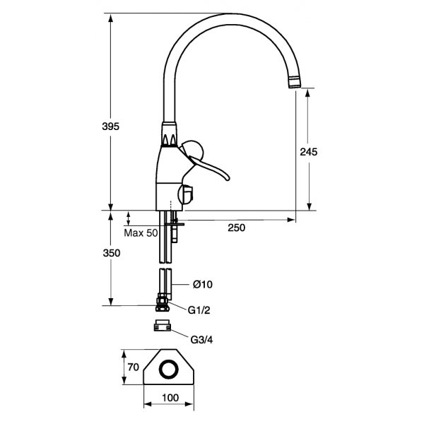 FM Mattsson Kjkkenbatteri 9000 Krom - 9151-0000