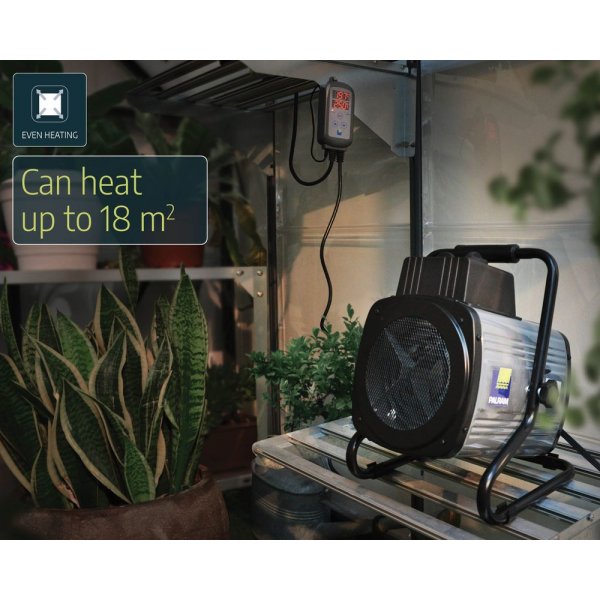 Portabel varmevifte med termostat - 2400W Portabel varmevifte med termostat - 2400W