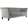 Chesterfield 3-seters sofa 210 cm gr� fl�yel
