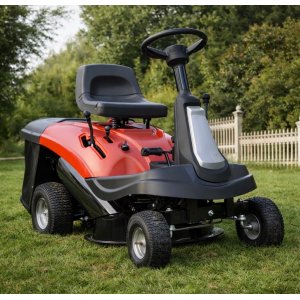 Bensindrevet sitteklipper YH63R - R�d 24" 61 cm 196cc og 150L oppsamler