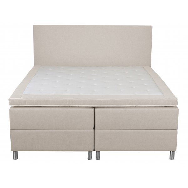Seng med oppbevaring beige boksseng 180x200 cm Seng med oppbevaring beige boksseng 180x200 cm
