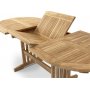 Salt ovalt spisebord i teak 150-210 cm butterfly - Teak