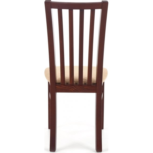 Stol i valnøtt / beige sete Stol i valnøtt / beige sete