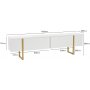 Serenity TV-stativ 180 cm - Hvit/gull