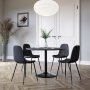 Svart fl�yelsstol - Carisma