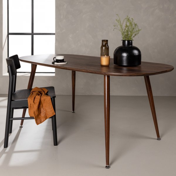 Sanford spisebord 180 x 90 cm - M�rkebrunt