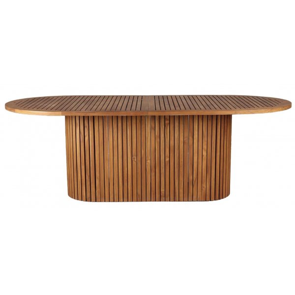 Teak spisebord ovalt 220x100 cm