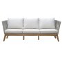 Inez loungegruppe: 3-seters sofa, 2 lenestoler og salongbord