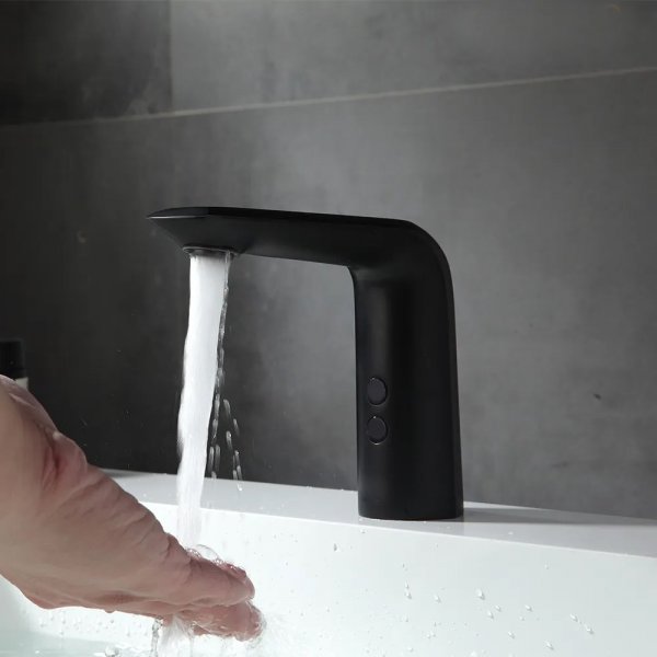 Servantbatteri Fiolett - Svart | kaldtvannstilkobling