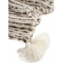 Mikkelpledd 130x170 cm - Brun/hvit