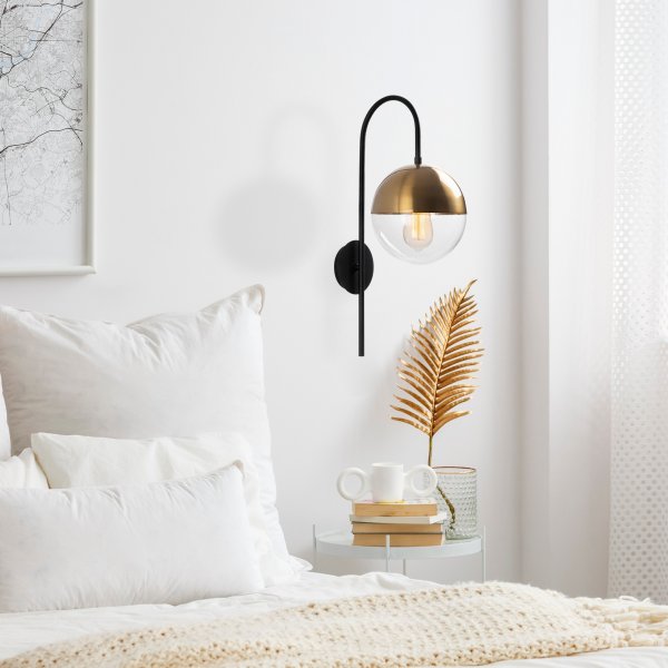 Bastos vegglampe 3055 - Sort/vintage