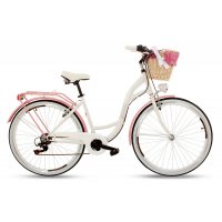 Damesykkel Goetze Mood - Hvit / Rosa Damesykkel Goetze Mood - Hvit / Rosa