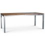 Alva spisegruppebord inkl. 6 stoler - Teak / Galvanisert stl