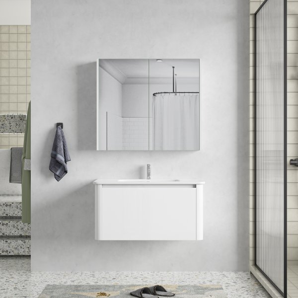 Baderomsmøbel Genava 80 cm - Hvit Baderomsmøbel Genava 80 cm - Hvit
