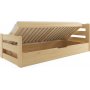 Juniorseng Ernie med oppbevaring 90 cm - Furu