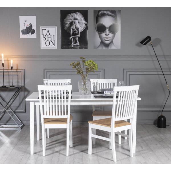 G�s� spisebord 150x90 cm - Hvit