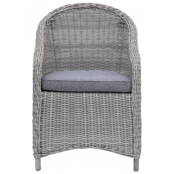 Malgovik lenestol i rotting - Grå kunstrotting Malgovik lenestol i rotting - Grå kunstrotting