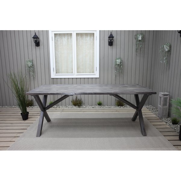 Scottsdale spisebord 190 cm - Rustikk grå + Rengjøringsspray for utemøbler Scottsdale spisebord 190 cm - Rustikk grå + Rengjøringsspray for utemøbler