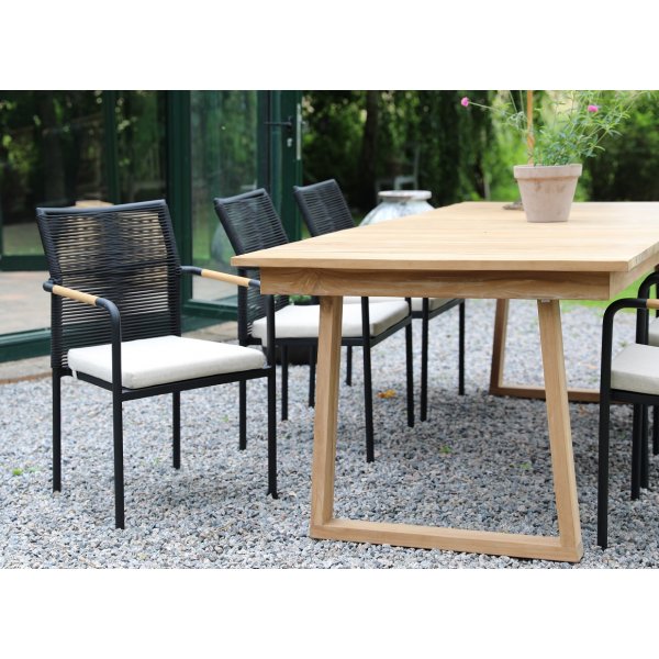 Spisebord Salt� i teak - 240x100 cm