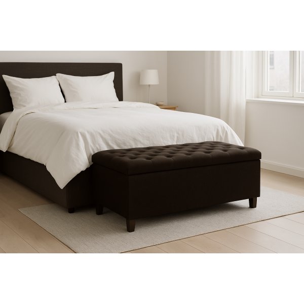 Sengekommode Hasslö 120 cm - Mørkebrun Sengekommode Hasslö 120 cm - Mørkebrun