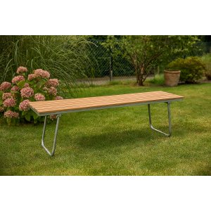 Möllan hagebenk - Teak / Galvanisert stål Möllan hagebenk - Teak / Galvanisert stål