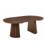 Crossby rundt spisebord uttrekkbart �120-200 cm - Valn�tt