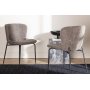 Modesto spisestol - Brun boucle