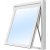 Toppsvingvindu - 2-glass - Tre + Drivreim