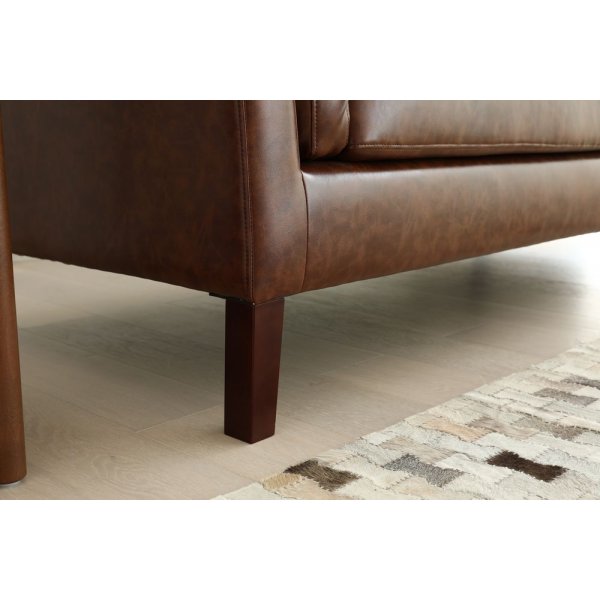 Sofa 3-seter brun vintage PU 198 cm - Heritage Sofa 3-seter brun vintage PU 198 cm - Heritage