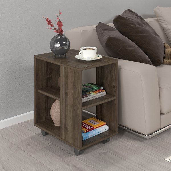 Telma sidebord 35 x 56 cm - Valnøtt Telma sidebord 35 x 56 cm - Valnøtt