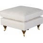 Fotskammel Howard i beige stoff - Watford Deluxe